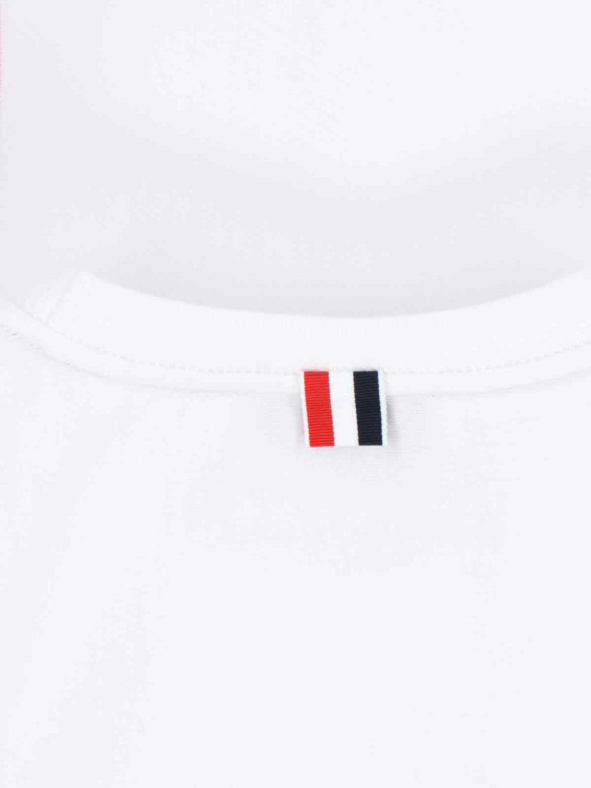Thom Browne Logo Long-Sleeve T-Shirt – White