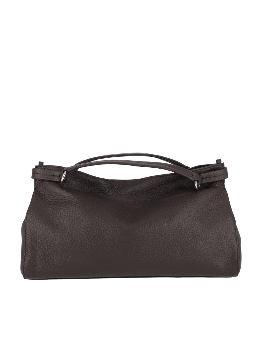 Claudio Orciani Virgo M Soft Pebbled Leather Handbag