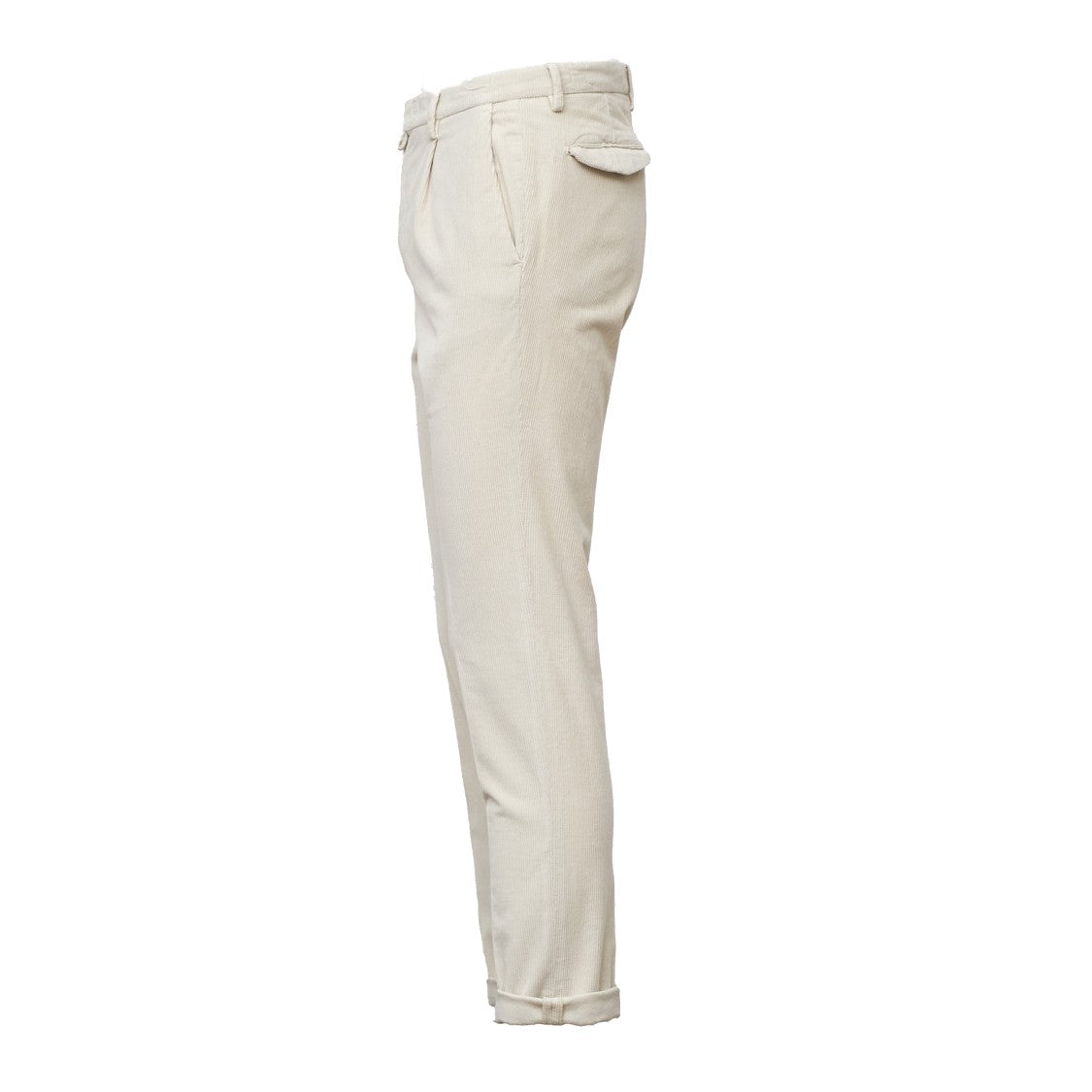 Briglia 1949 Slim-Fit Light Beige Trousers With Pinces And Practical Pockets