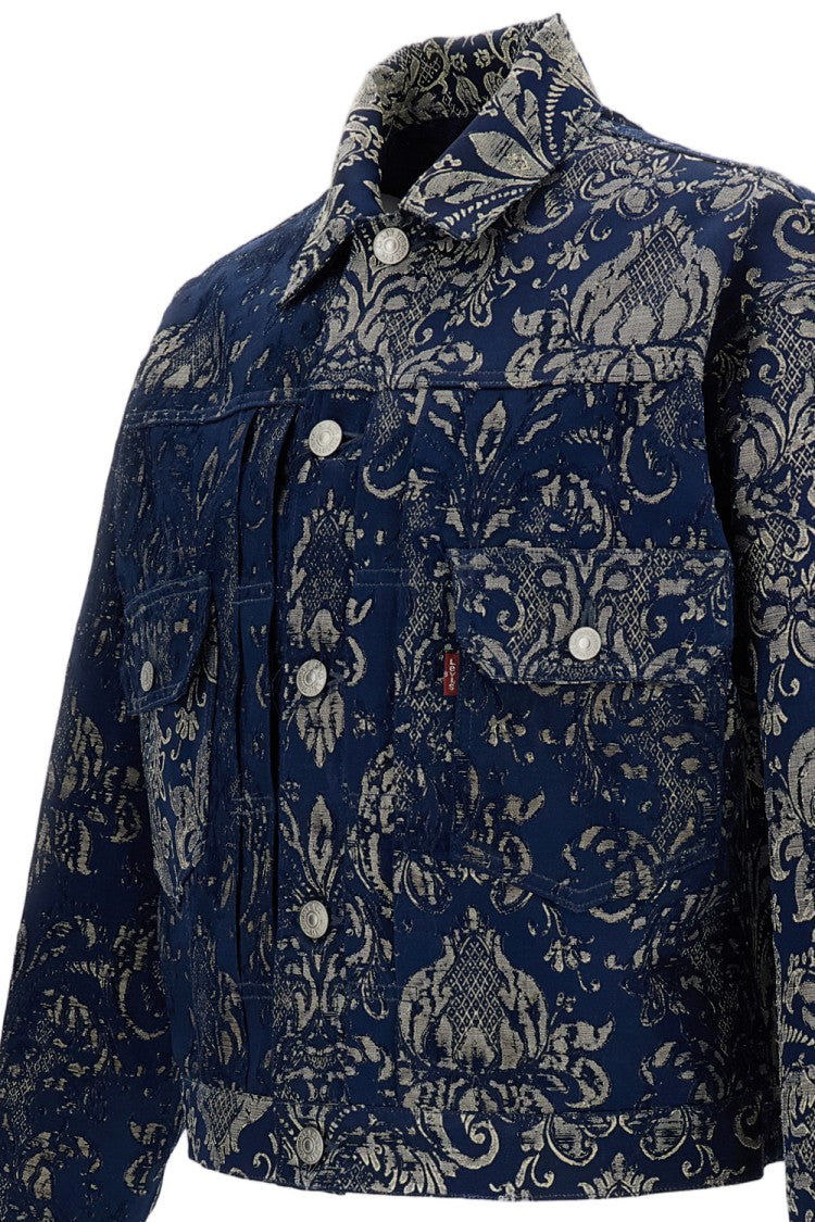 Junya Watanabe Blue X Levi's Damask Tracker Jacket