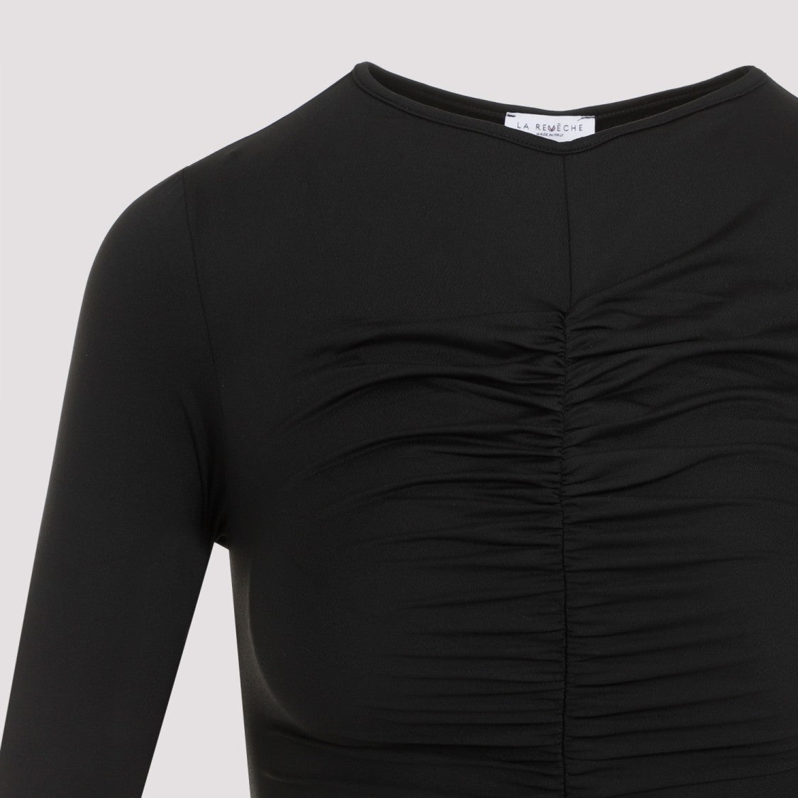 La Reveche Lillibet Black Polyamide Mini Dress