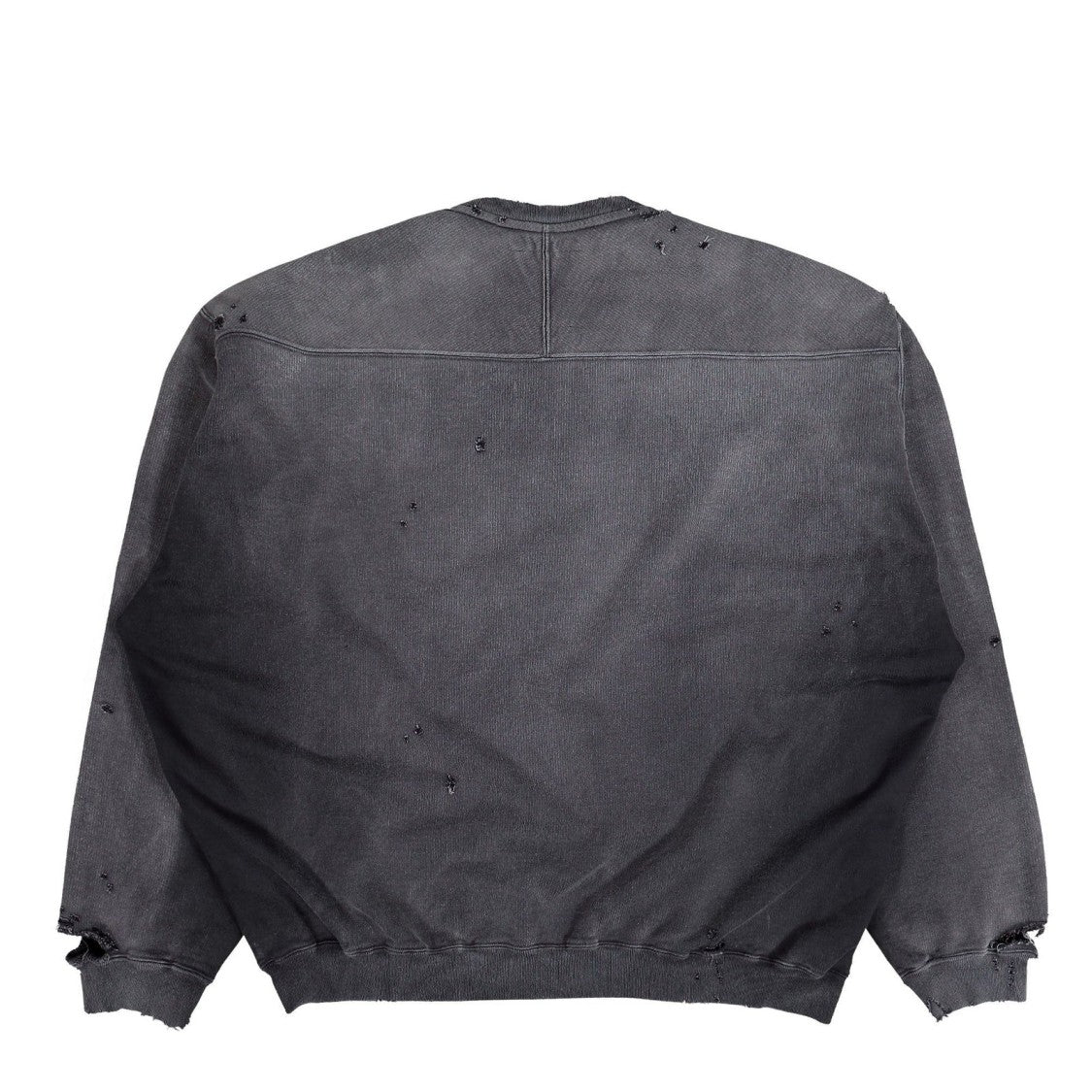 Maison Mihara Yasuhiro Distressed Long-Sleeve Sweatshirt With Subtle Logo