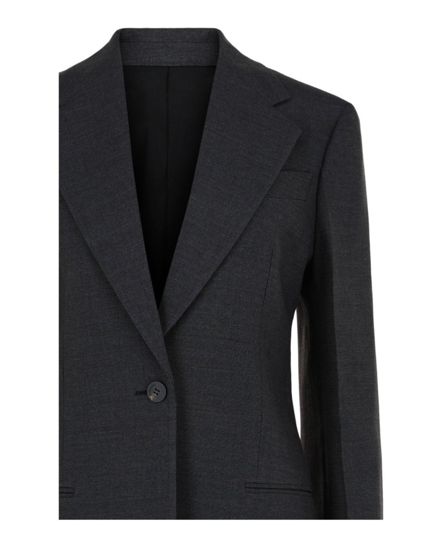 Ferragamo Single-Breasted Wool Blazer