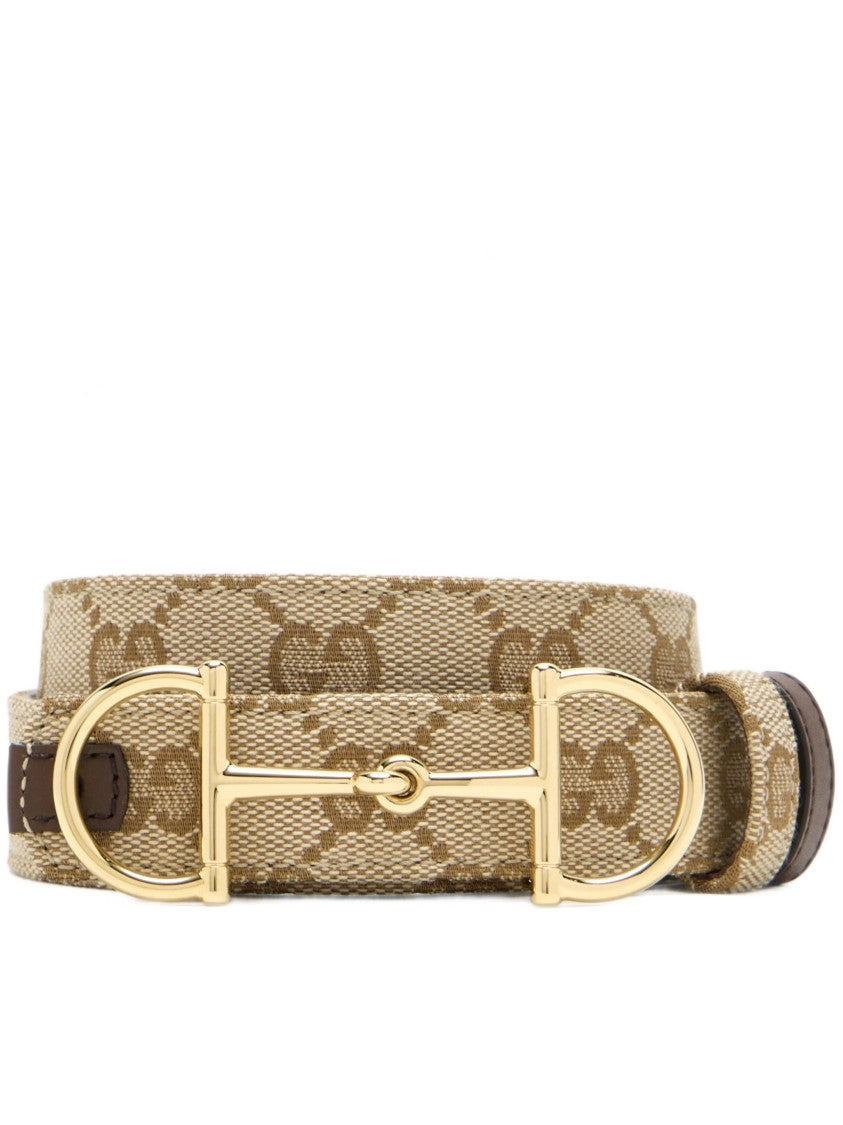 Gucci Beige Belt W.25 Canvas Accessory