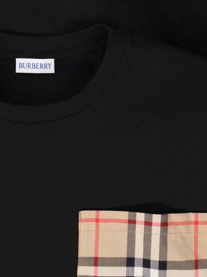 Burberry 'Check' T-Shirt – Black