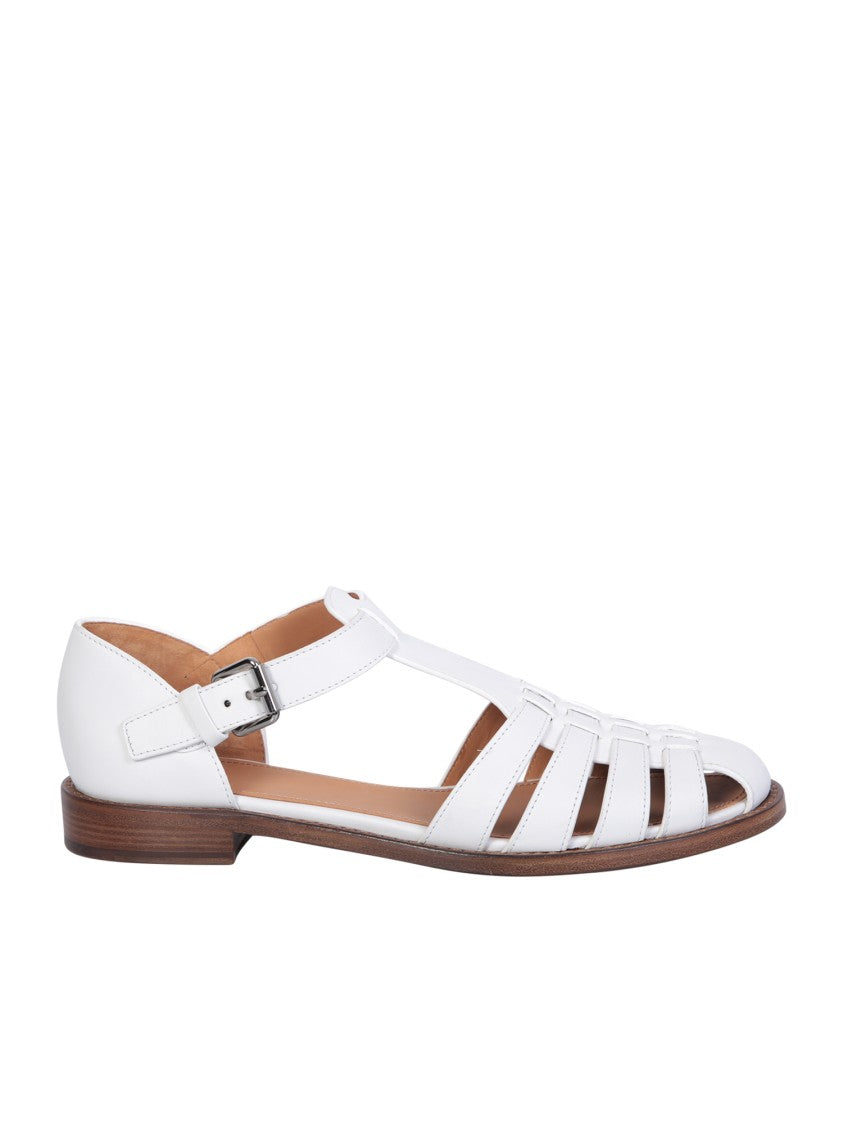 Church's Braided White Calf Leather Sandals