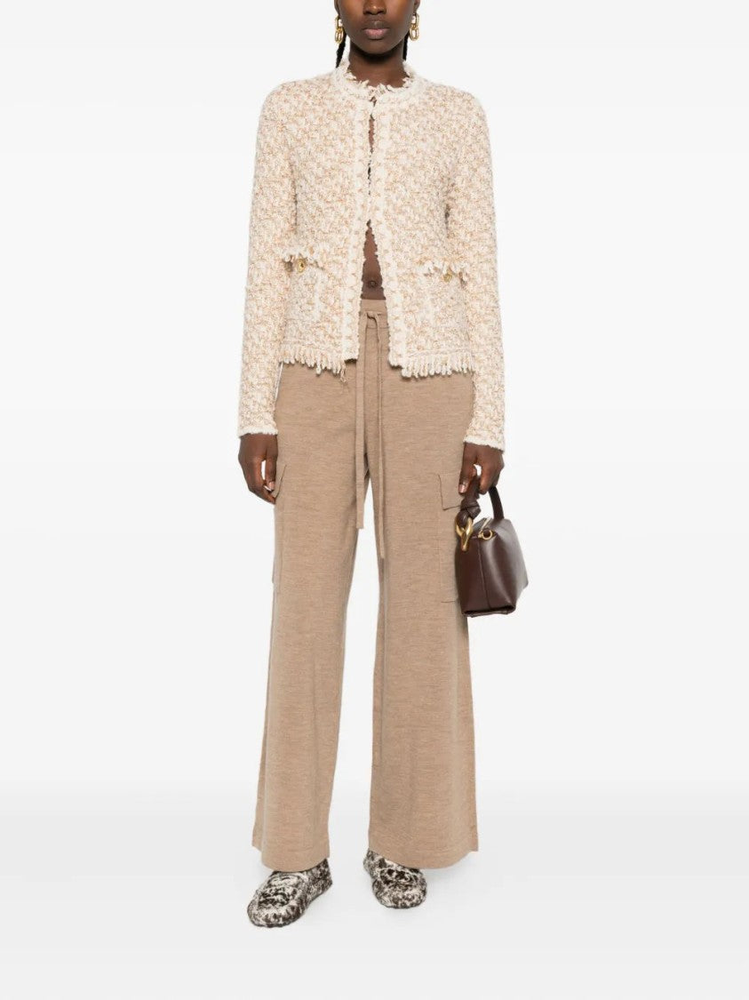 Fabiana Filippi Frayed-Edge Tweed Jacket