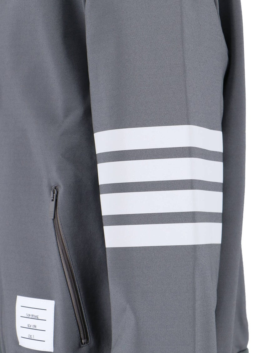 Thom Browne "4 Bar" Bomber Jacket – Grey