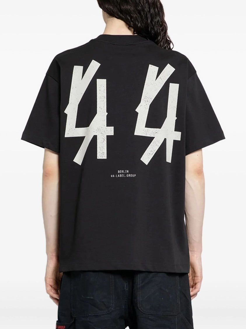 44 Label Group Black Bold Logo Graphic T-Shirt