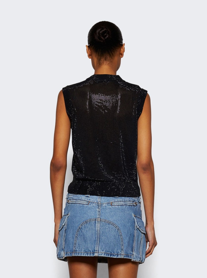 Alexander Wang Mock Neck Tank Black