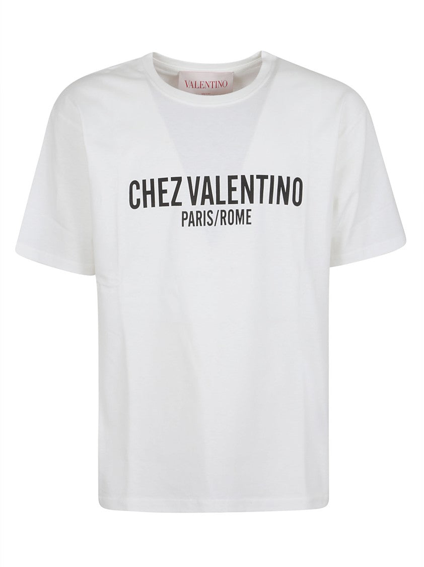 Valentino Cotton Jersey Crew Neck T-Shirt