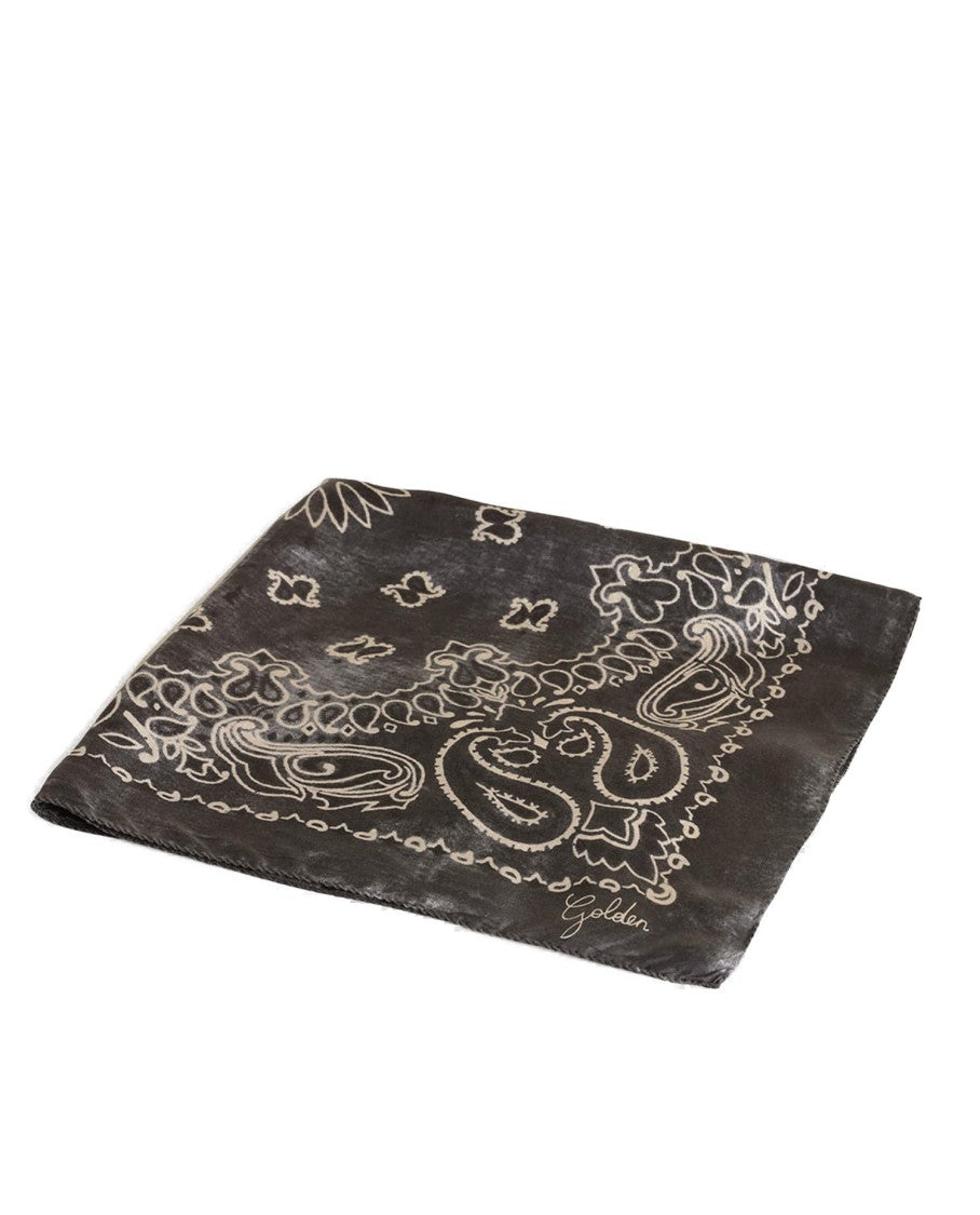 Golden Goose Paisley Print Silk Foulard