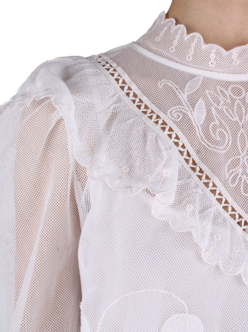 Twin-Set Long Sleeve Blouse With Top