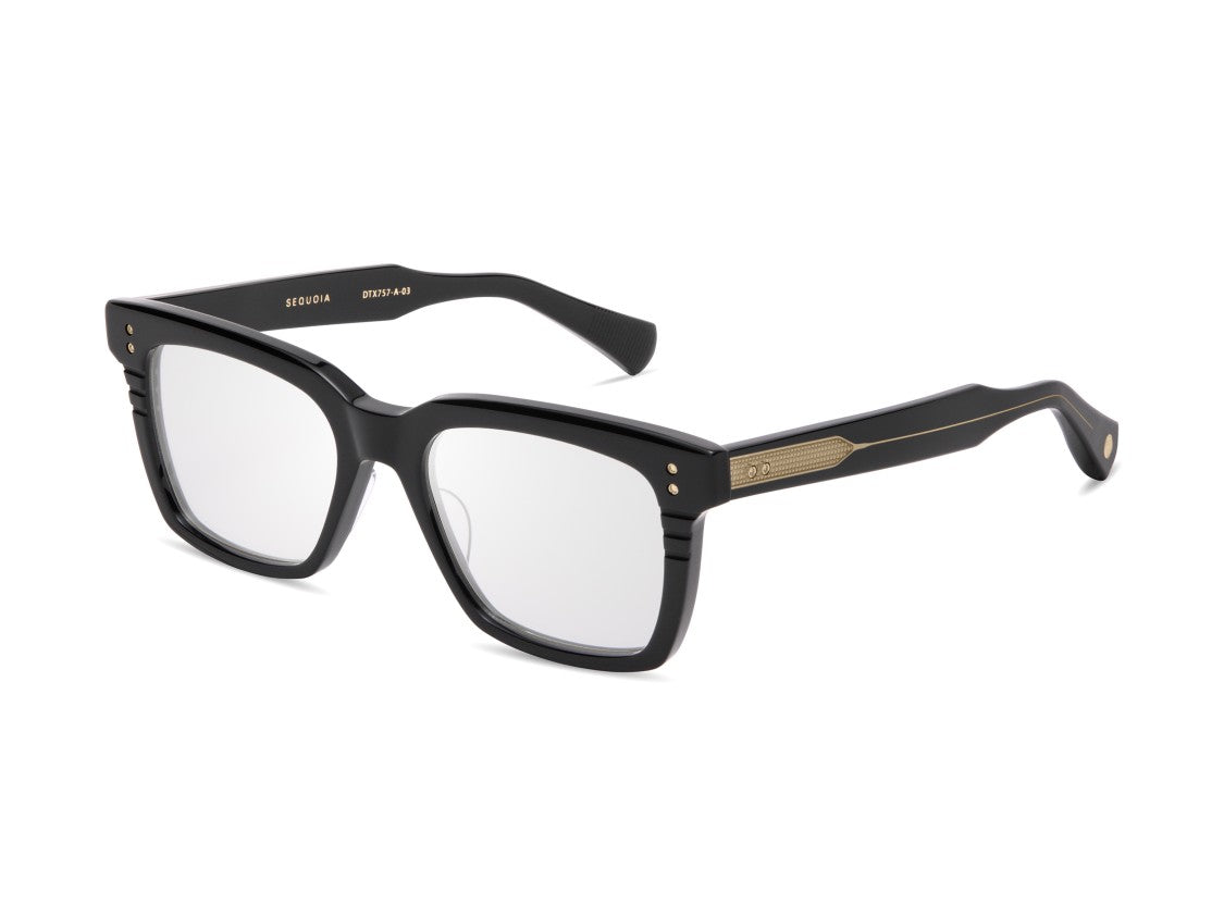 Dita Sequoia Gold-Tone Accent Bold Square Sunglasses