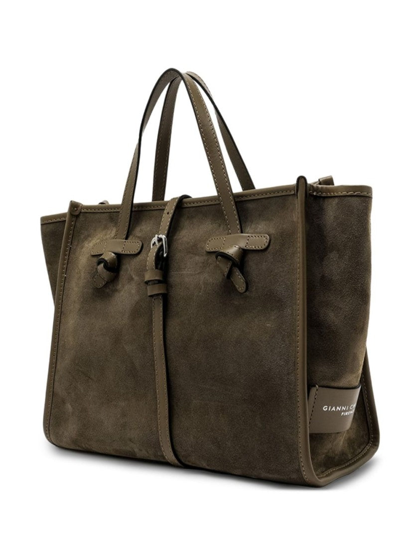 Gianni Chiarini Structured Shopper Bag With Buckle Strap Detail