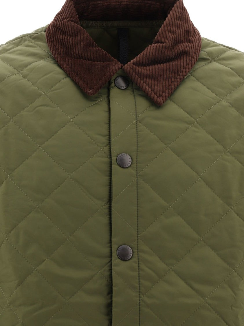 Barbour Quilted Barbour Jacket With Classic Collar And Button Closure
