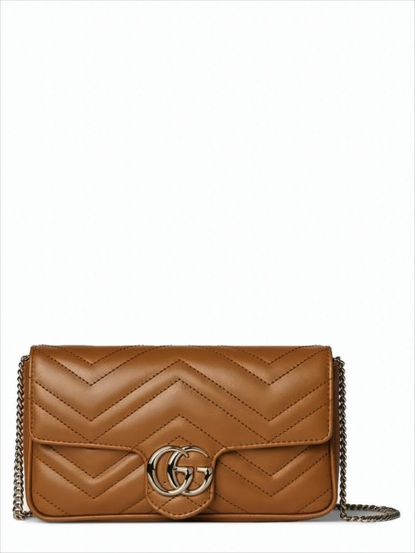 Gucci Rectangular Quilted Leather Crossbody Bag