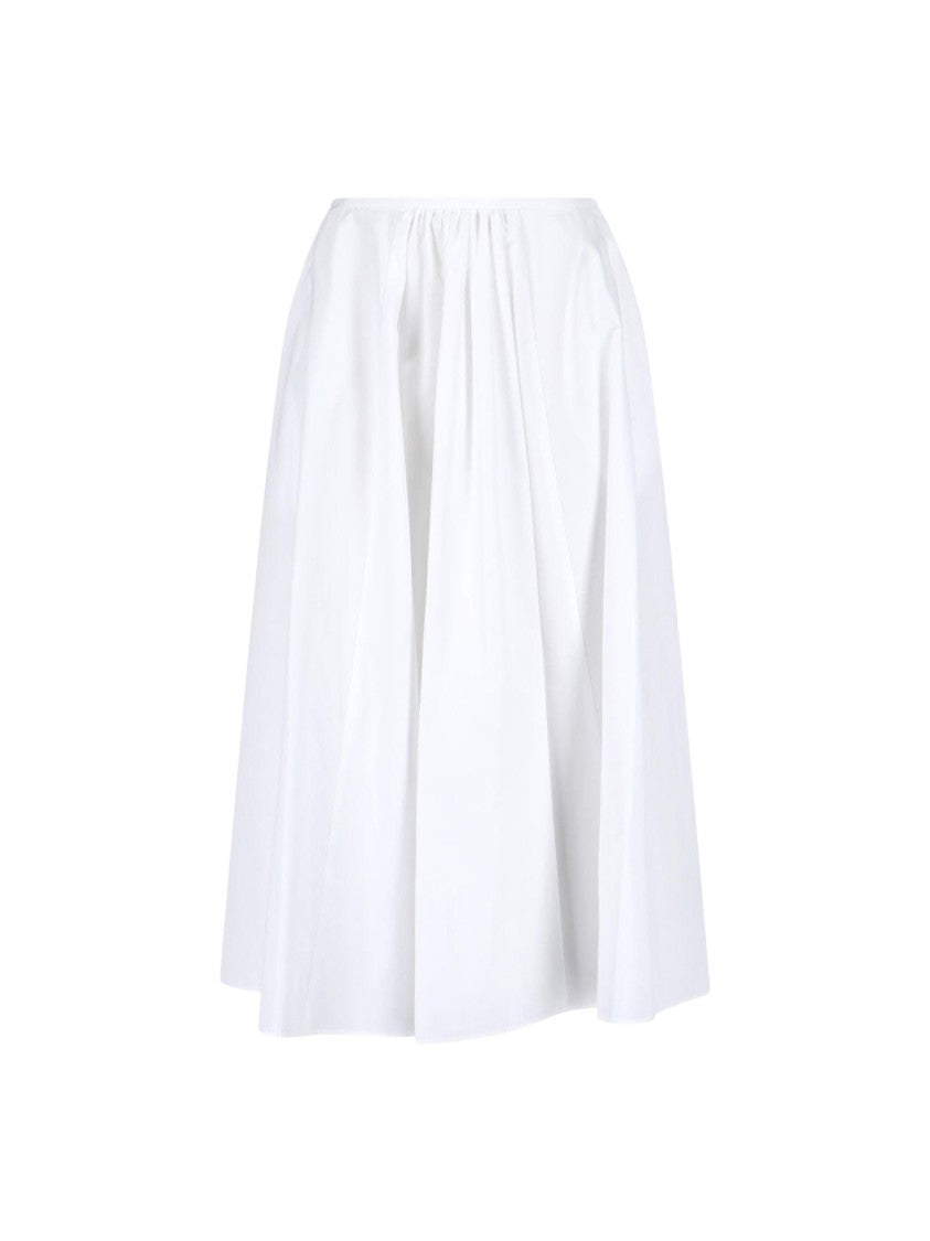 Aspesi White Midi Skirt