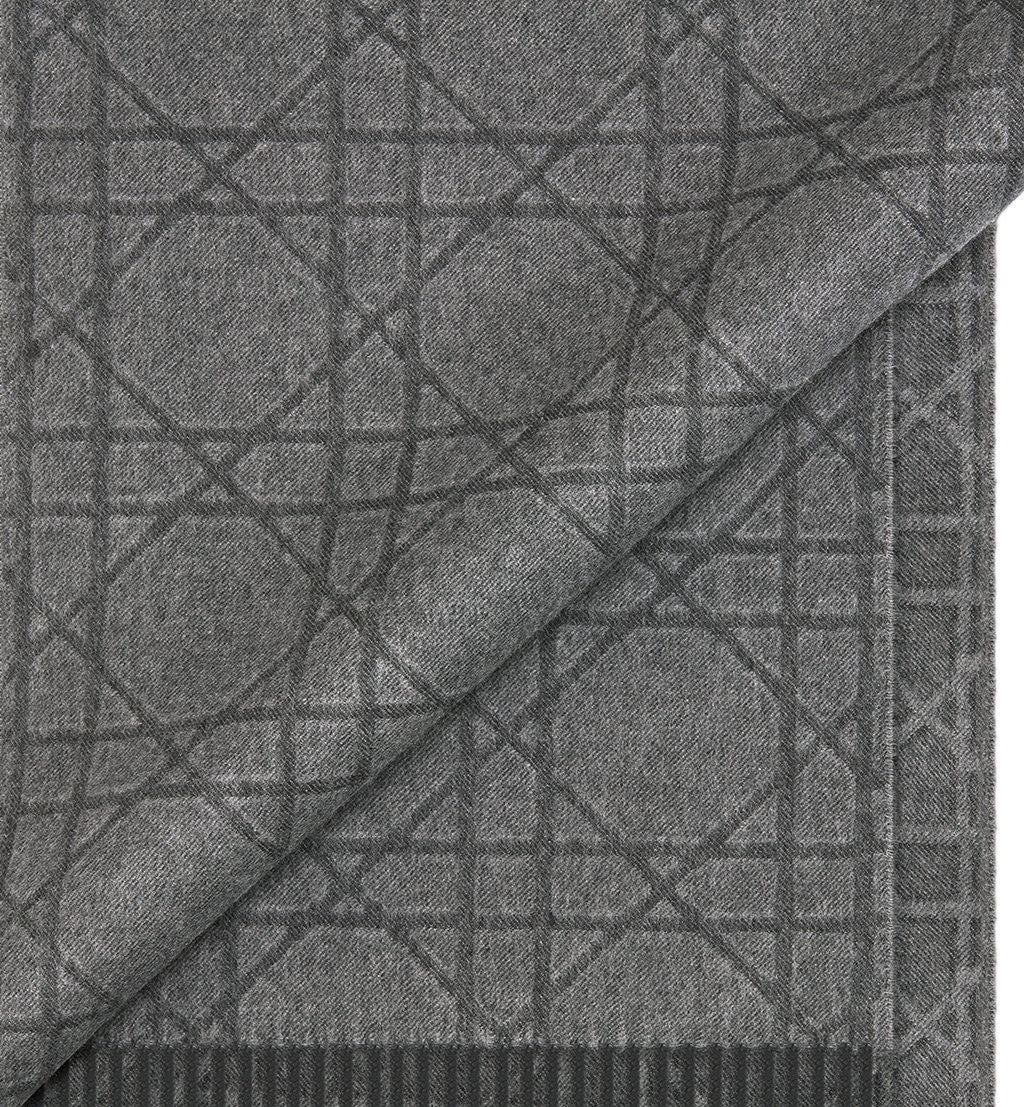 Christian Dior Paph Geometric Pattern Cashmere Scarf