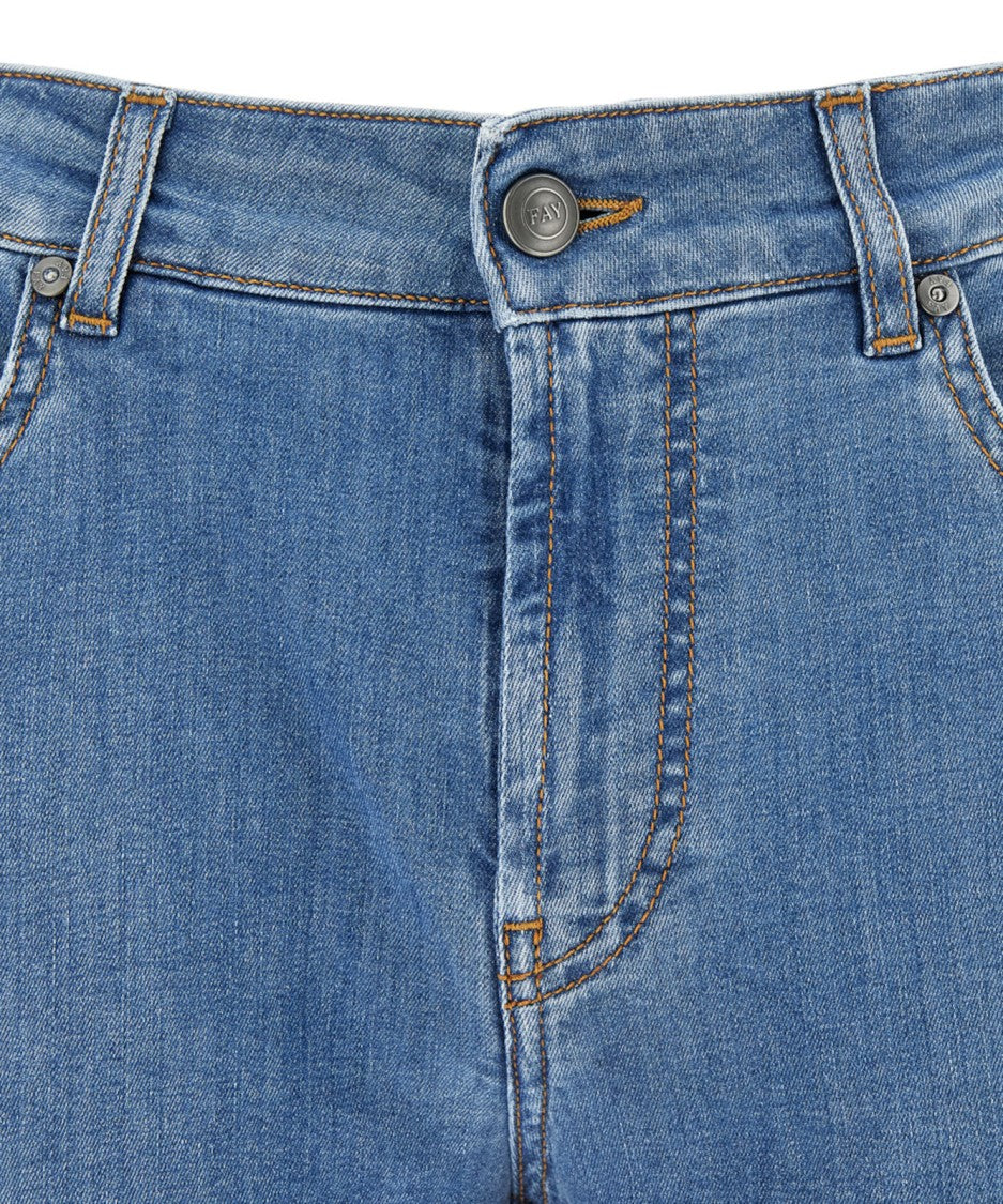 Fay Straight-Leg Jeans With Classic Five-Pocket Design