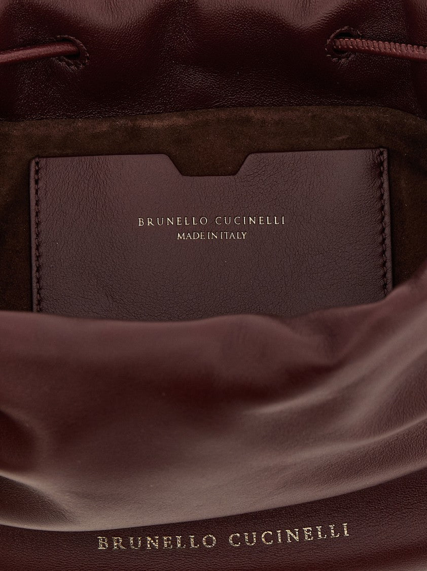 Brunello Cucinelli Bucket Mellow' Mini Crossbody Bag
