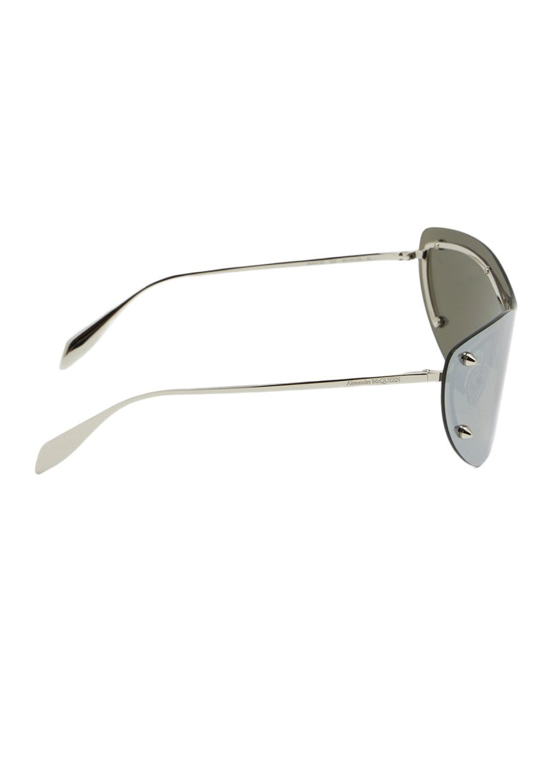 Alexander Mcqueen Futuristic Curved Shade Sunglasses