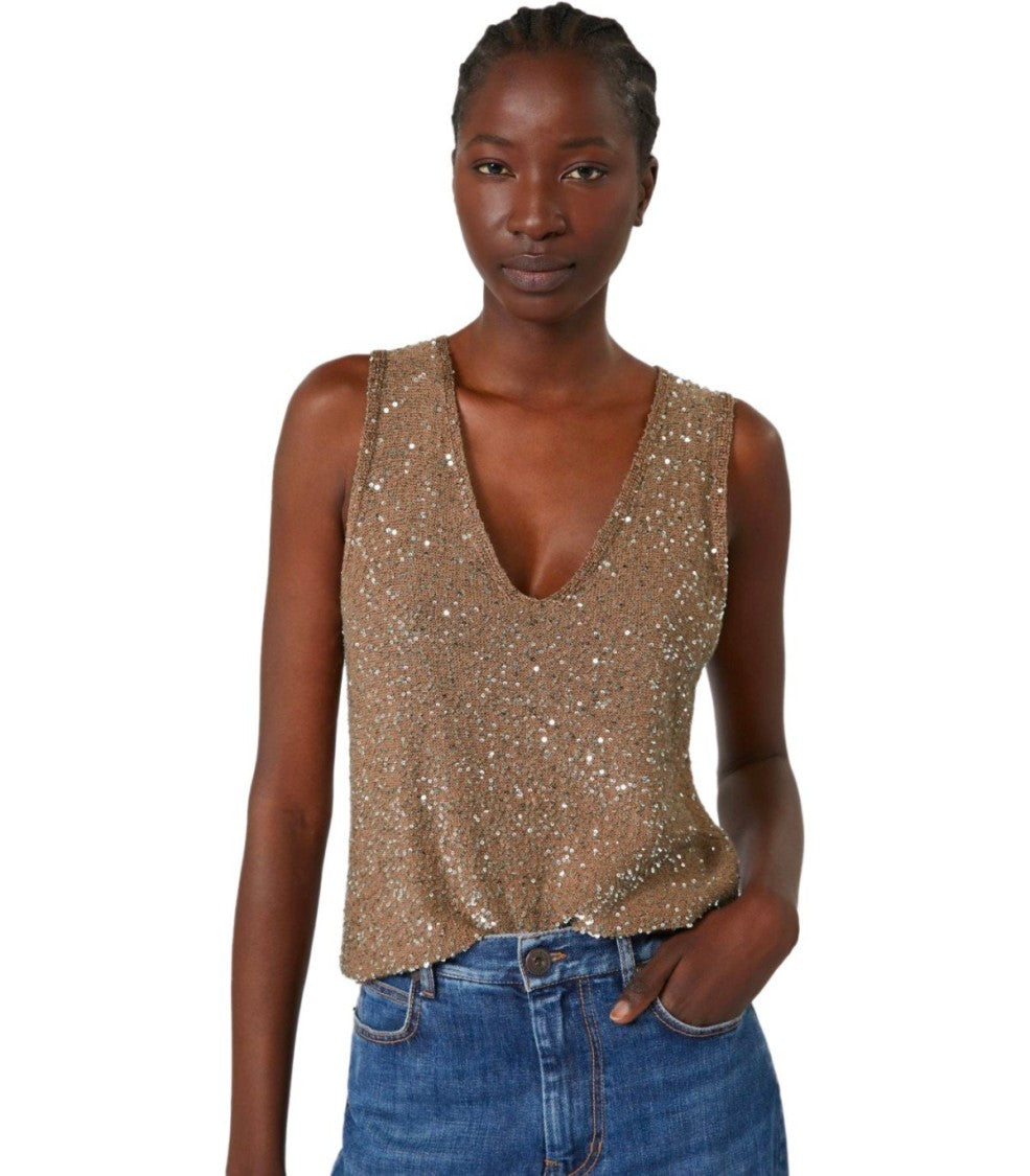 Max Mara Acaici Brown Top