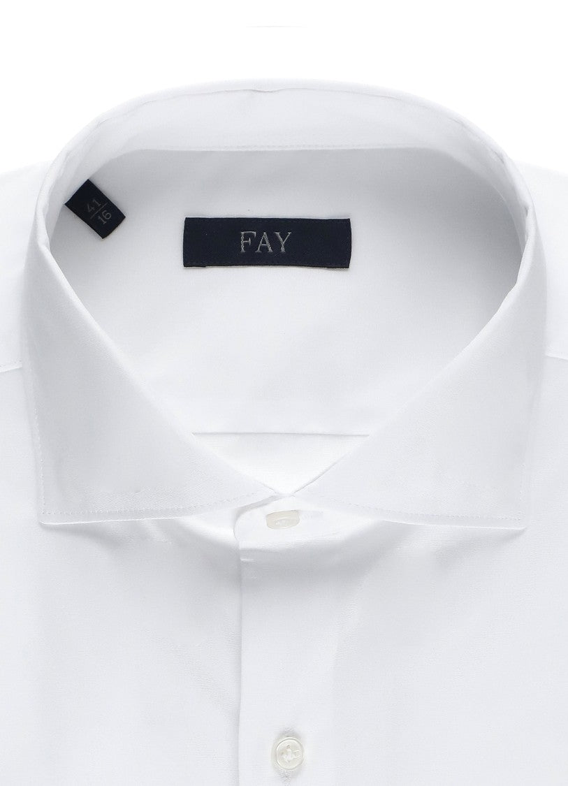 Fay White Cotton Casual Shirt