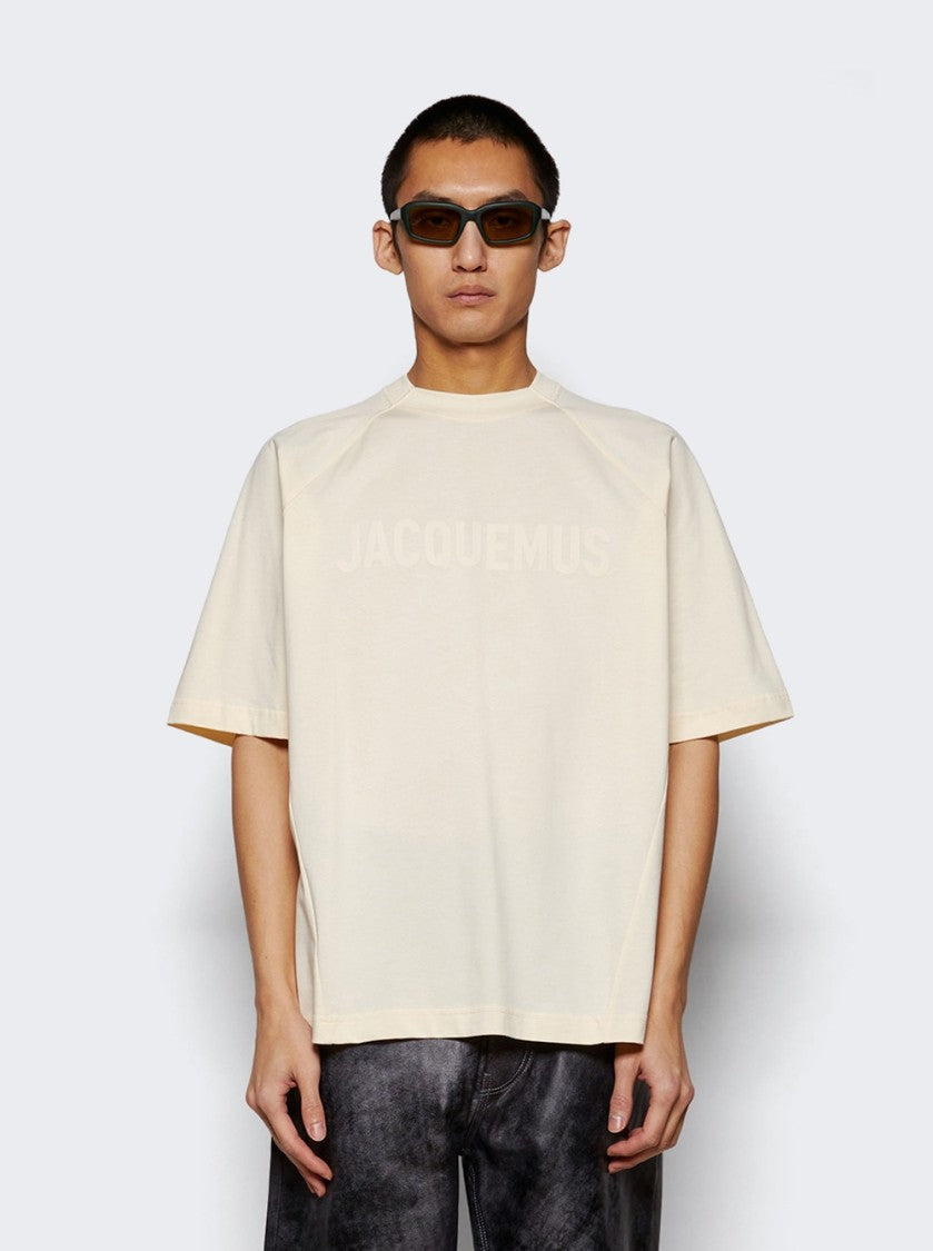 Jacquemus Typo Tee Light Beige
