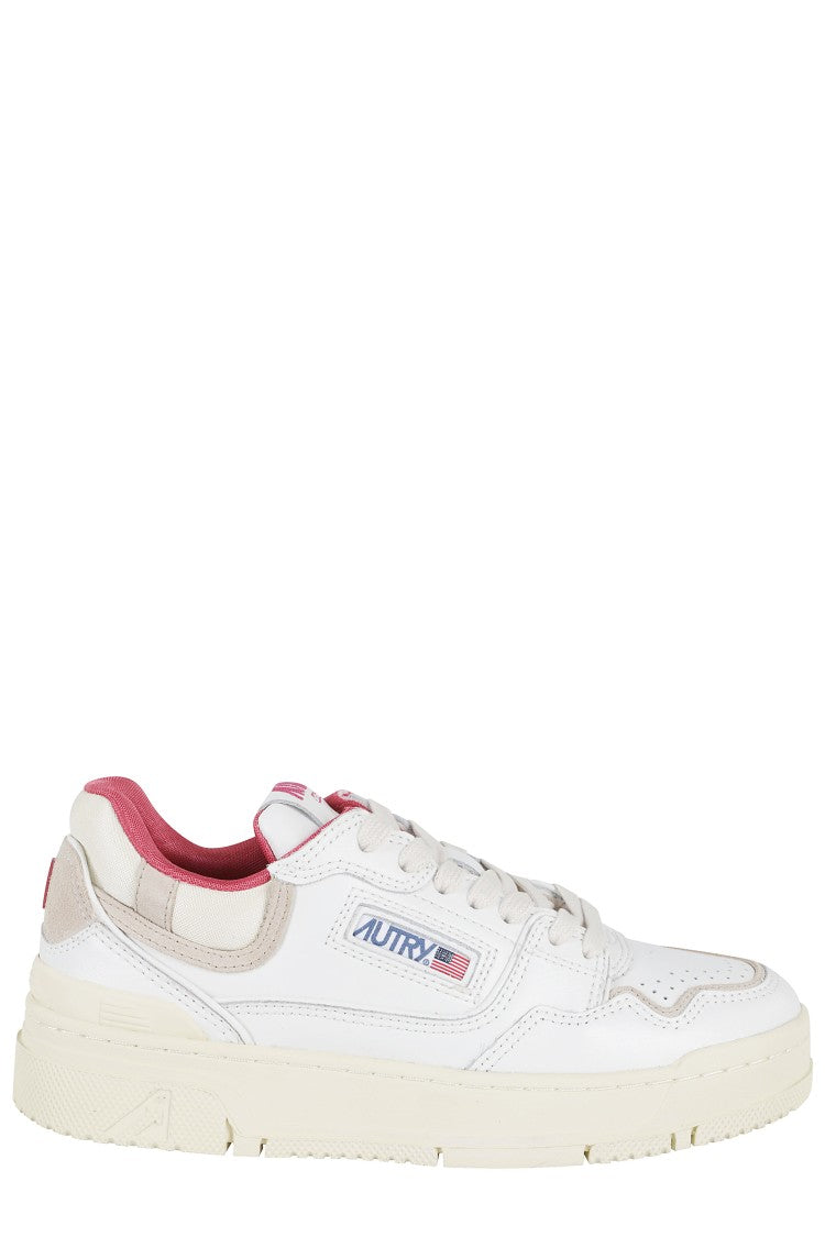 Autry Clc Classic White Low-Top Leather Sneakers