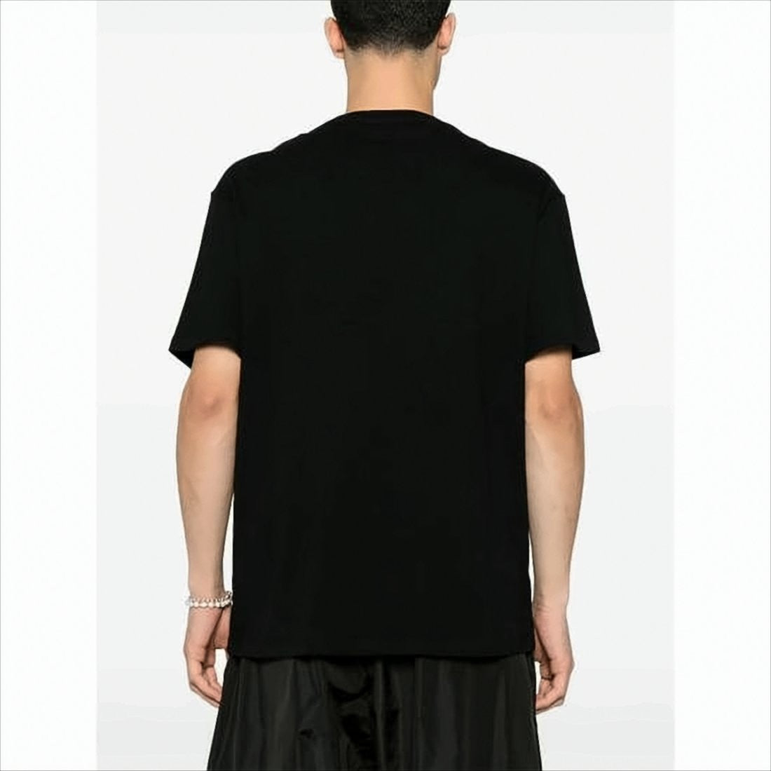 Alexander Mcqueen Black Short-Sleeve T-Shirt With Bold Logo Print