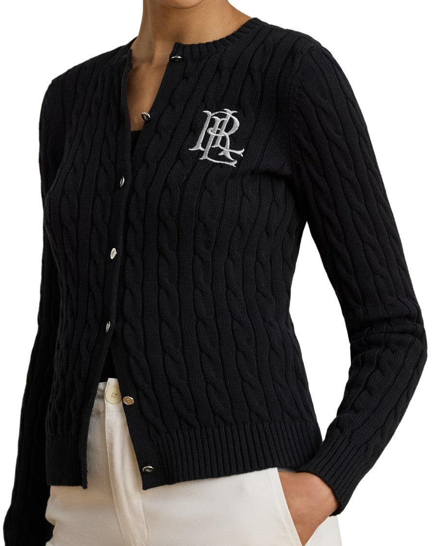 Lauren Ralph Lauren Ribbed Cashmere Blend Cardigan