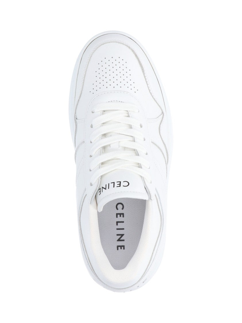 Céline Platform Sneakers With Perforated Upper And Logo Details