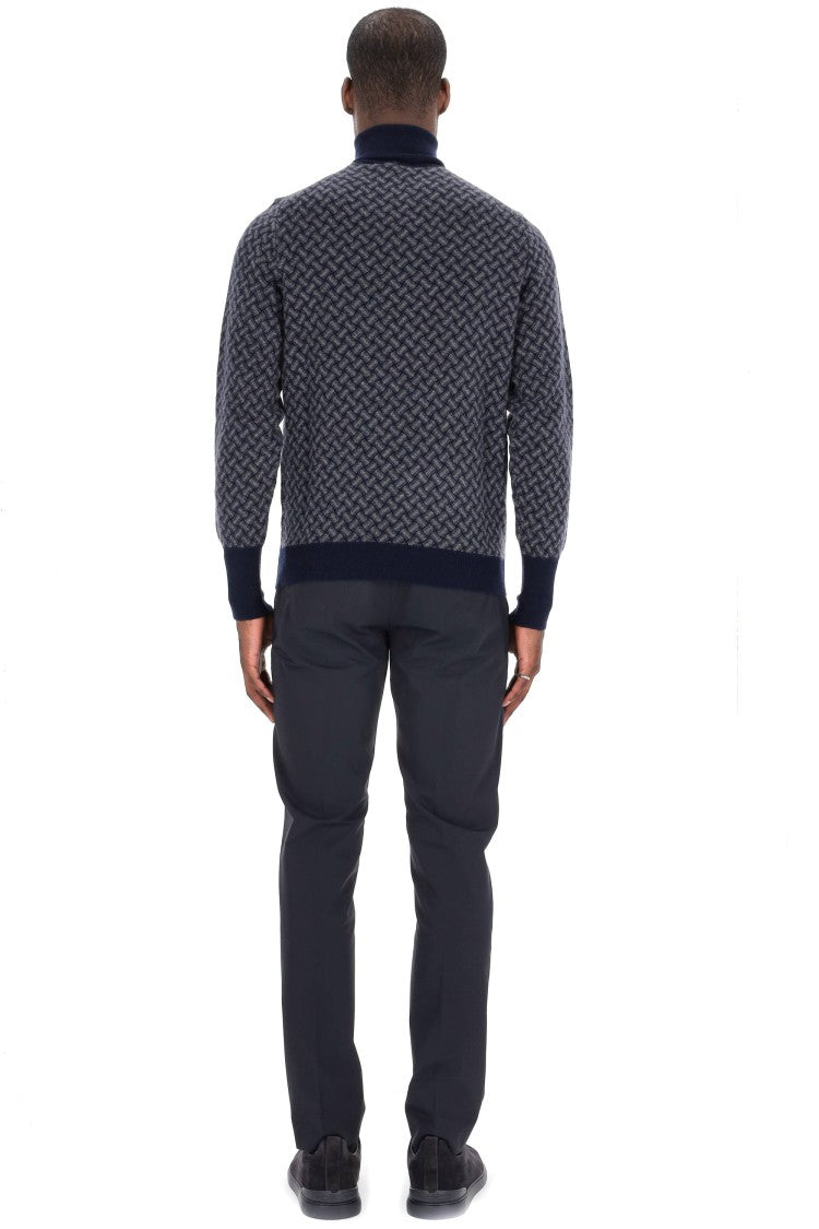 Drumohr Biscottino Pure Cashmere Turtleneck Sweater