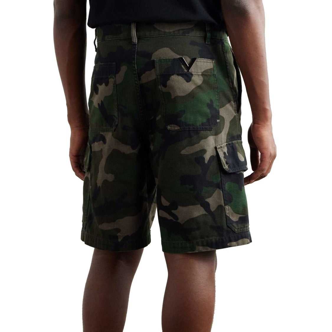 Valentino Camouflage Cargo Shorts