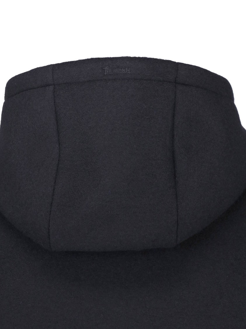 Laminar Zip-Up Hooded Jacket With Boxy Silhouette And Side Pockets