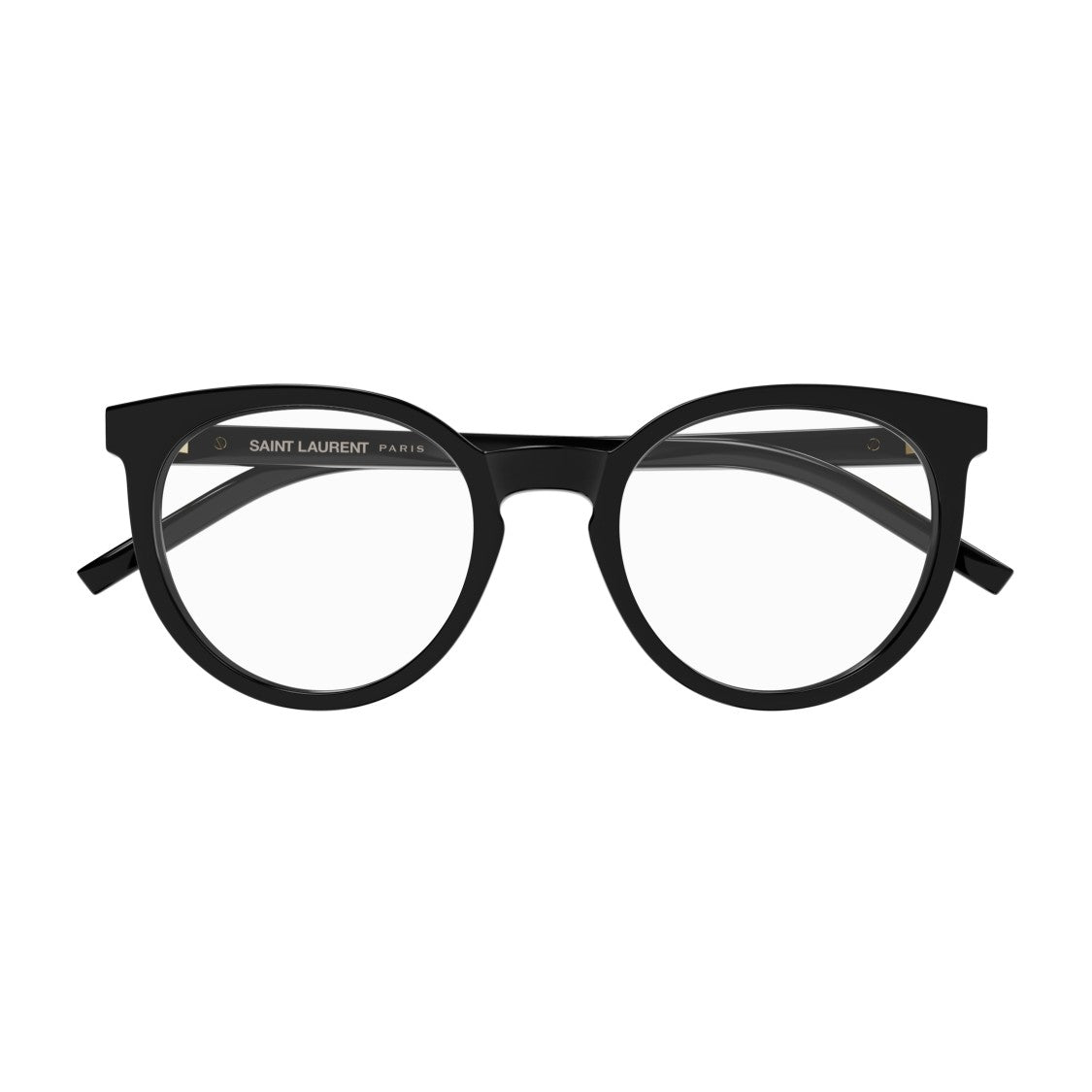 Saint Laurent Sl M147 Glossy Black Round Frame Eyeglasses
