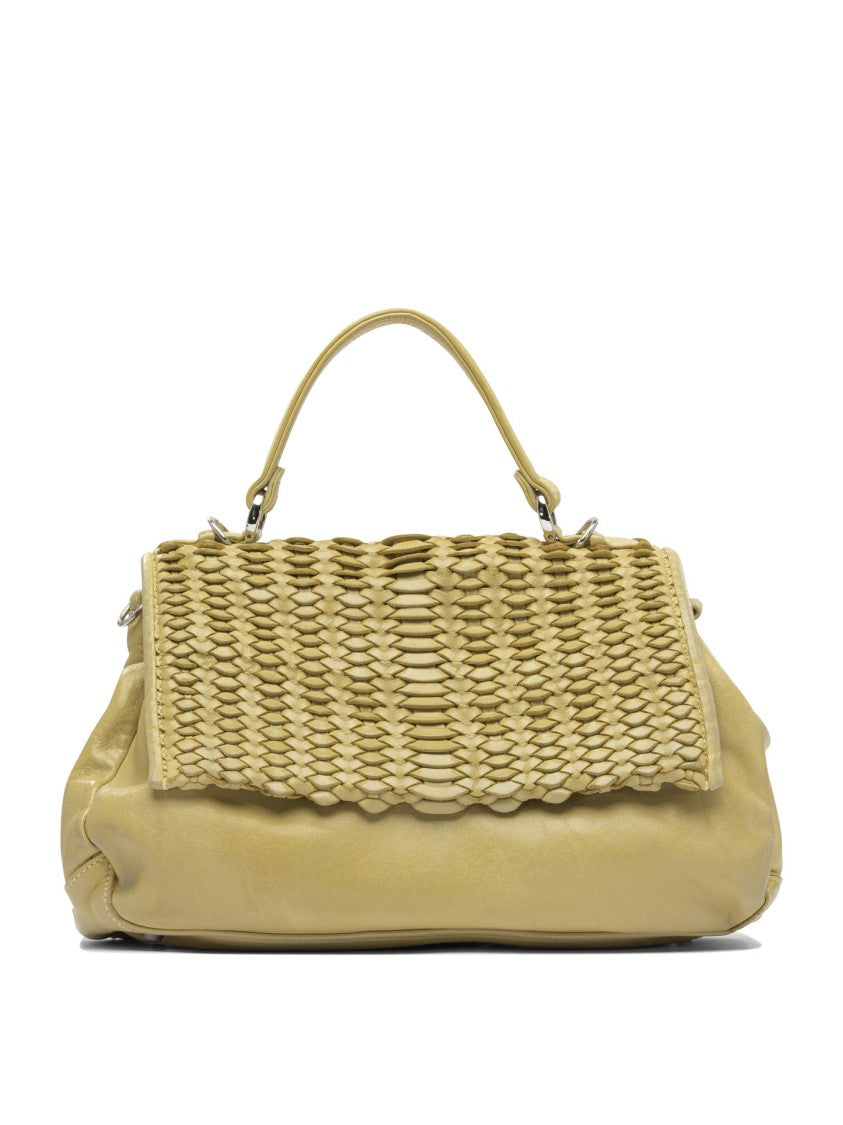 Giancarlo Nevola Vibrant Yellow Leather Shoulder Bag