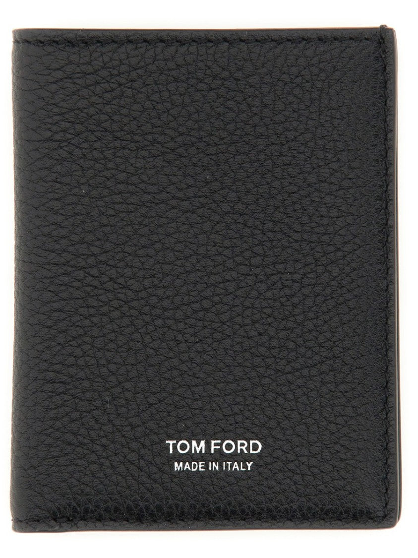 Tom Ford Textured Calf Leather T Line Portfolio