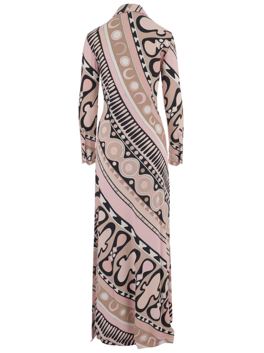 Emilio Pucci Long Stretch Viscose Dress