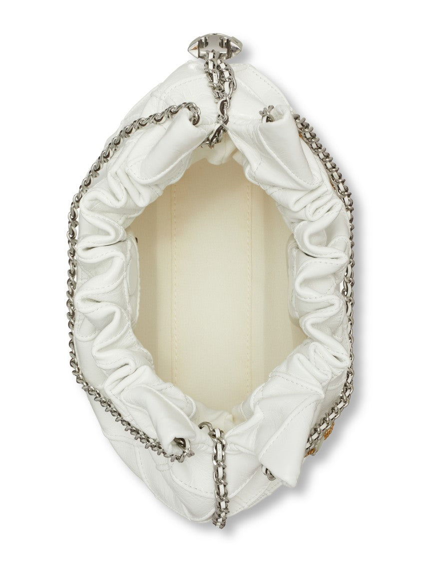 Tory Burch Quilted Mini Hobo Bag With Dual Chain Straps