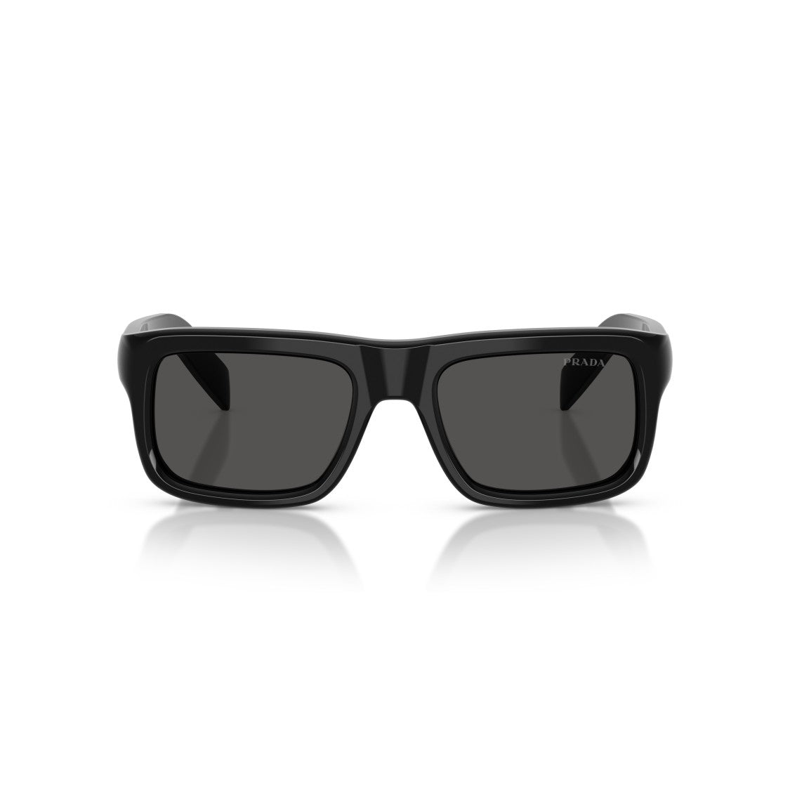 Prada 0Pr D11s Rectangular Black Acetate Sunglasses