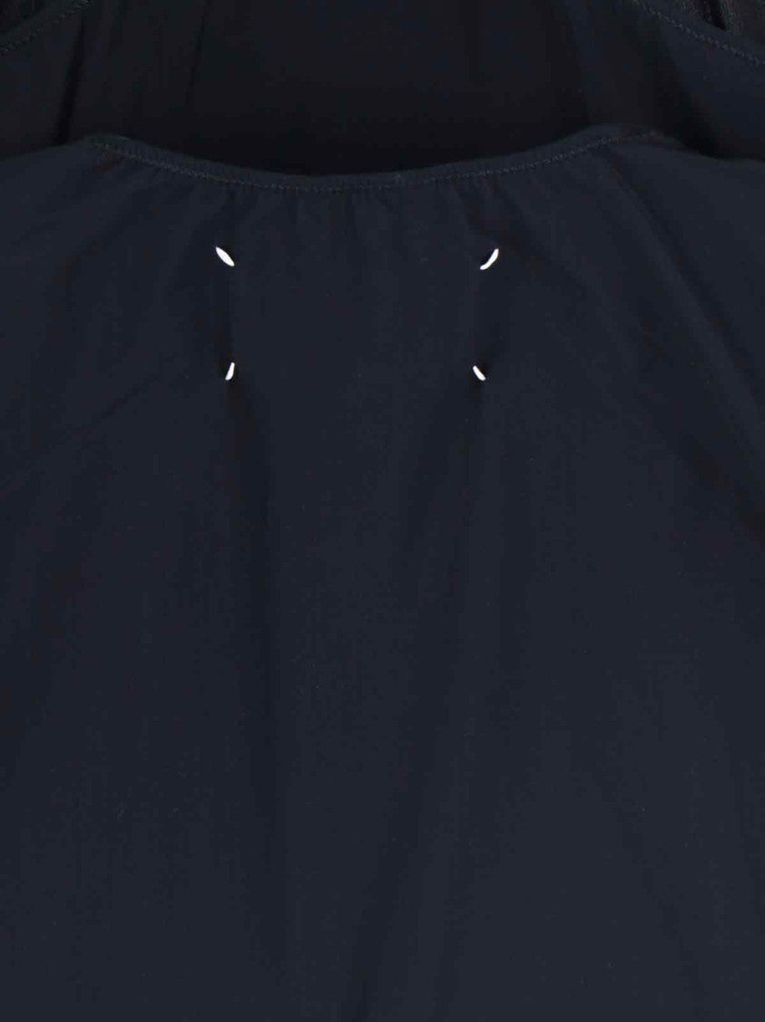 Maison Margiela High Neck Bodysuit With Minimalist Design