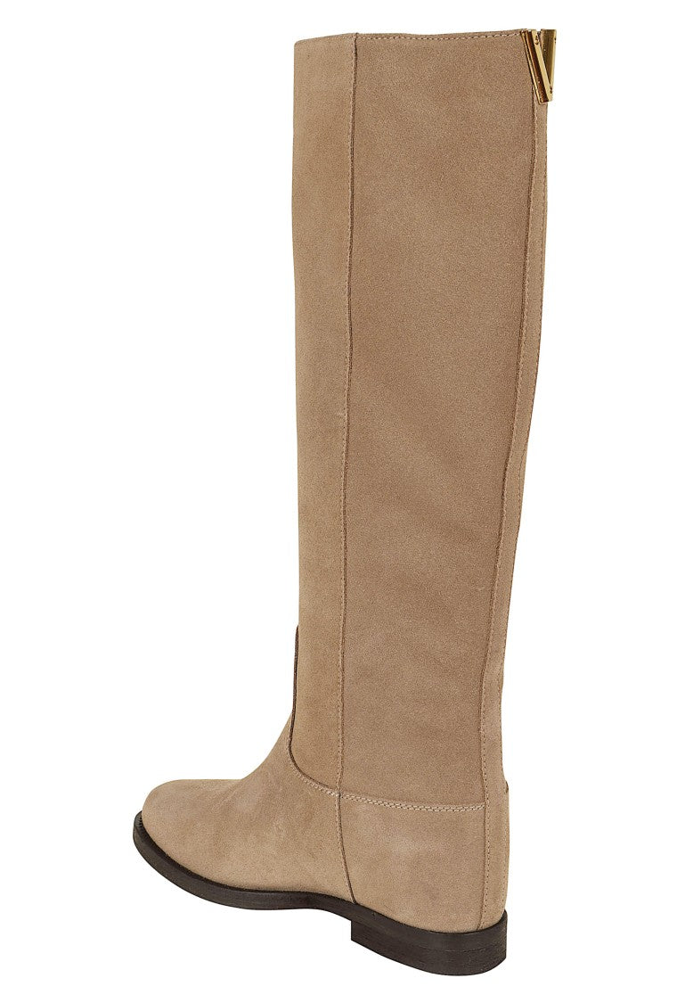 Via Roma 15 Luxury Knee-High Soft Suede Internal Rise Boots