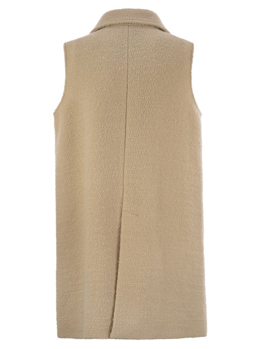 Fay Bouclé Fabric Waistcoat