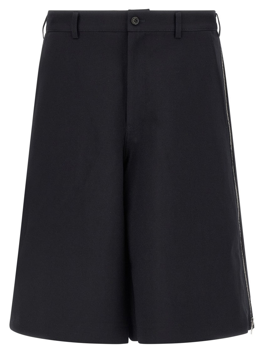 Comme Des Garçons Zip Bermuda Shorts