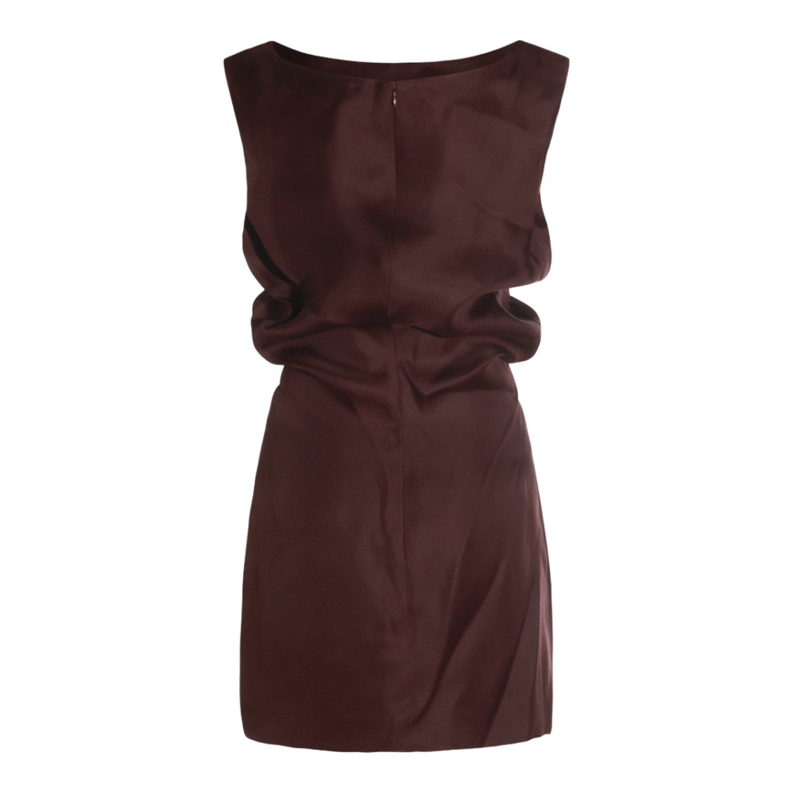 Khaite Sleek Sleeveless Mini Dress With Subtle Ruching
