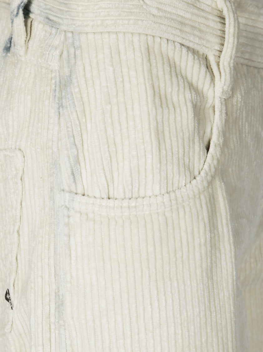 Cycle Wide-Leg Textured Corduroy Trousers