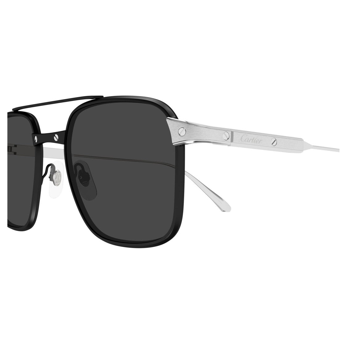 Cartier Ct0610s Rectangular Titanium Sunglasses