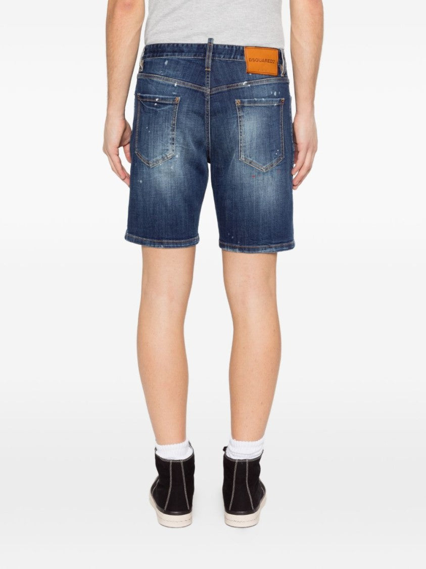Dsquared2 Blue Classic Five-Pocket Denim Shorts